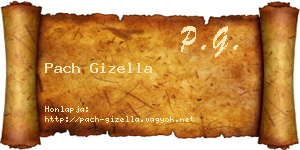 Pach Gizella névjegykártya